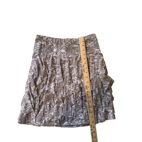 💖INC International Concepts Women's Ruffled Skirt Size S Gray & White - Picture 5 of 5